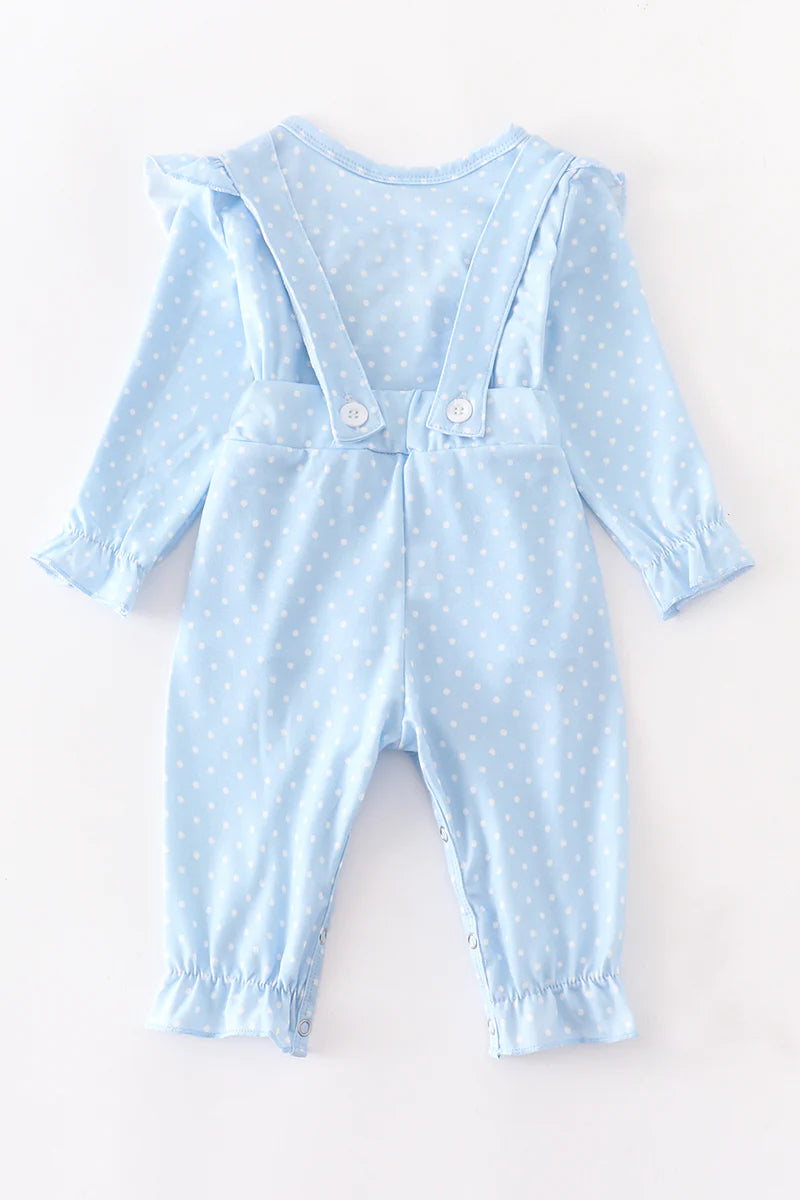 scarecrow ruffle baby romper